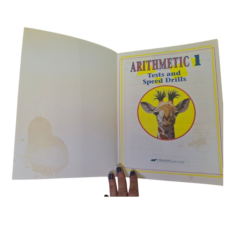 Abeka‎ Arithmetic 1 Tests and Speed Drills Student Book and Teacher Key Set - Picture 3 of 3